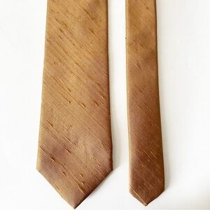 Neiman Marcus, Muted Gold Italian Silk Tie